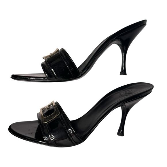 Gucci Patent Leather Buckle Heels sz 8 - Picture 3 of 14
